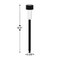Merrick Lane Set of 12 Stainless Steel LED Solar Landscape Lights, Weather Resistant Outdoor Solar Powered Lights for Pathway, Garden, & Yard